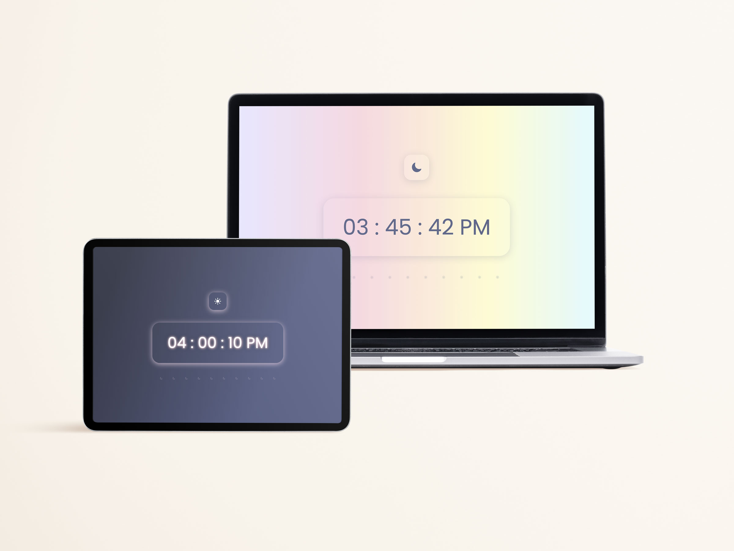 Click-Clock project mockup